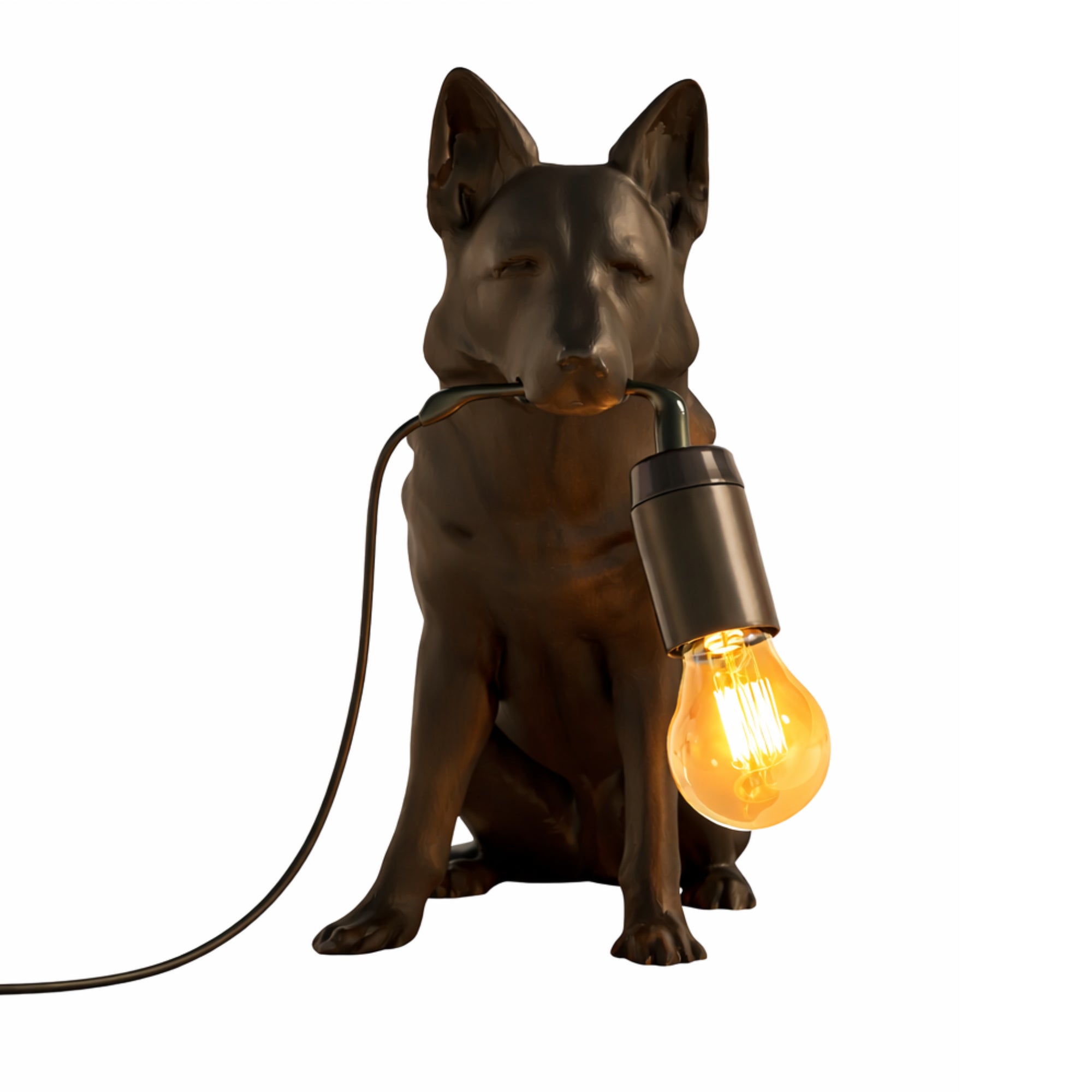 German Shepherd table lamp