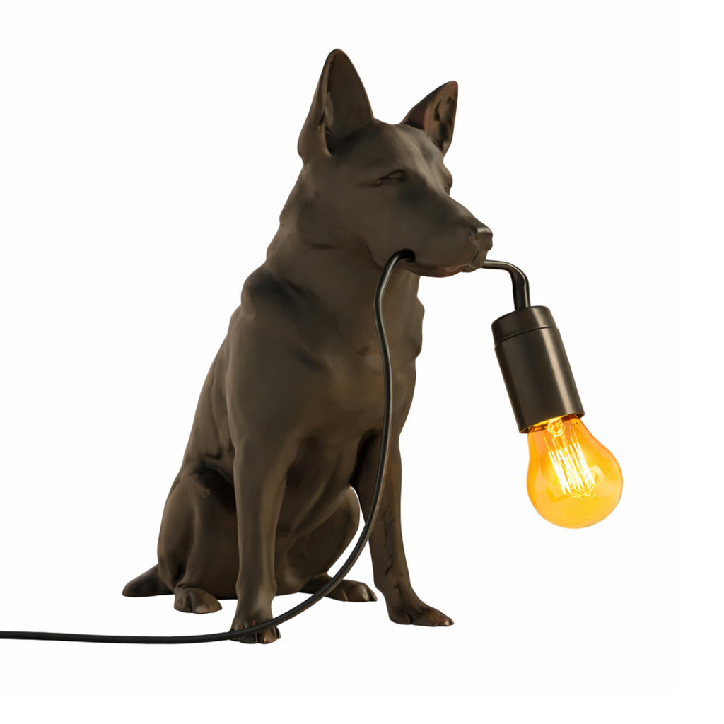 German Shepherd table lamp