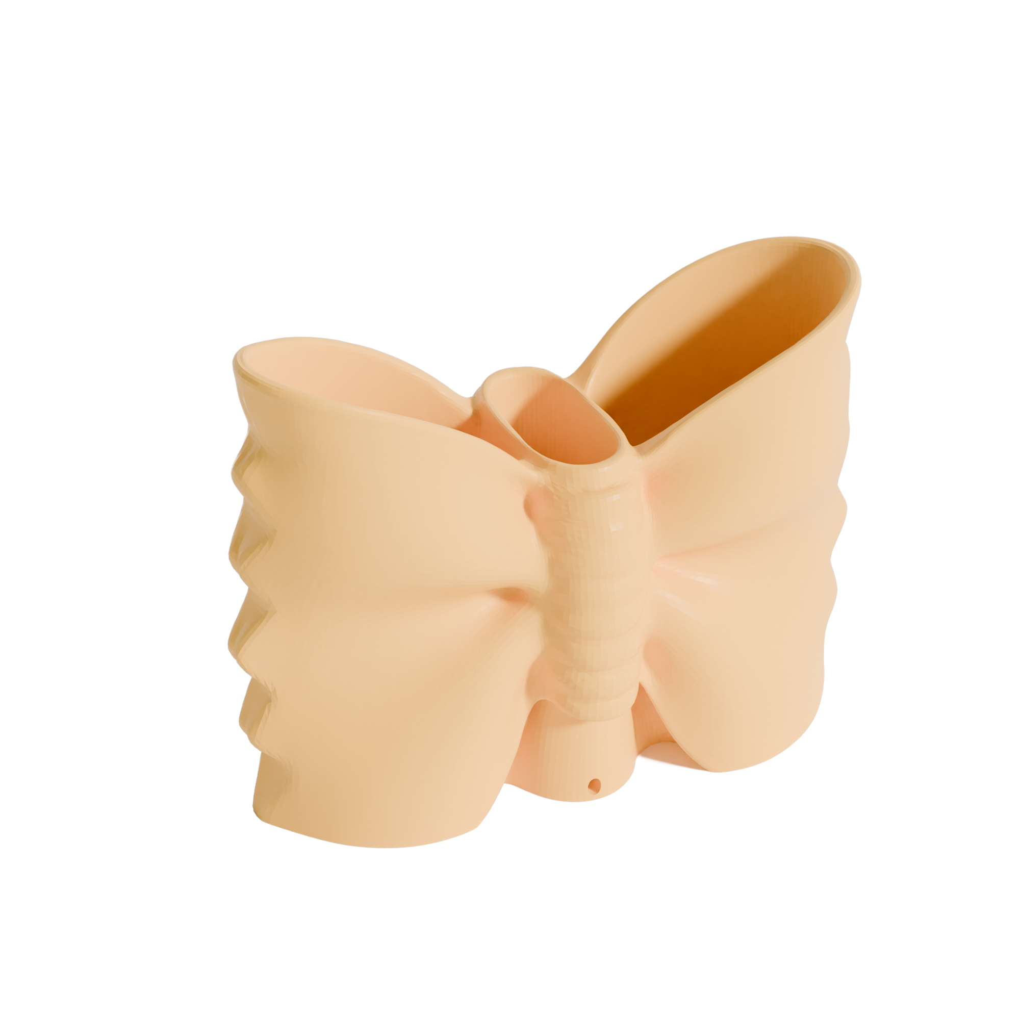 Fiastra Farfalle Kitchen Utensil Holder - Yellow - farfalle geel schuin vooraanzicht 1