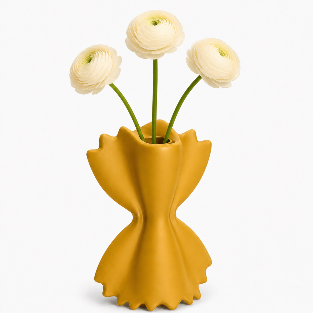 Farfalle Pasta Vase - Yellow