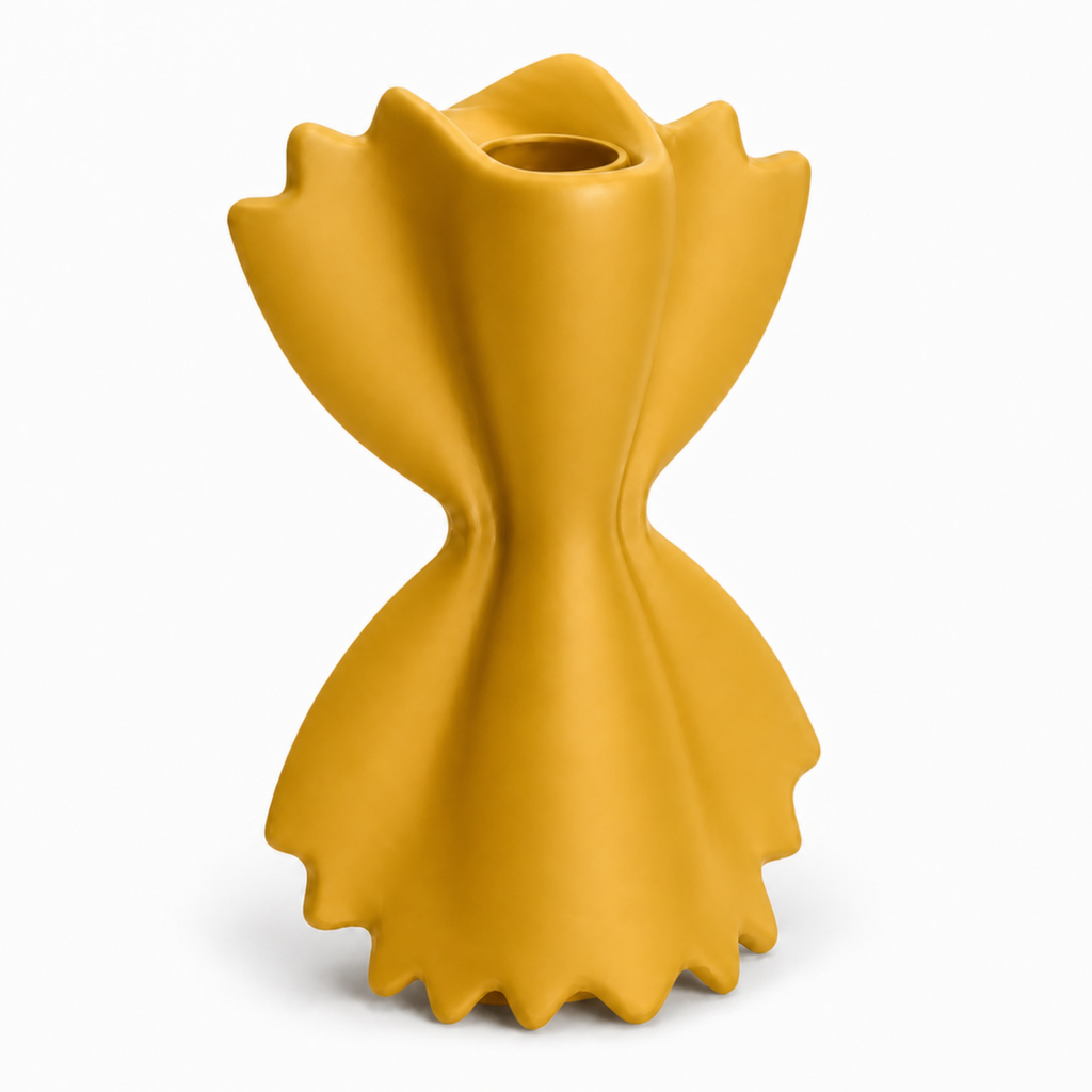 Farfalle Pasta Vase - Yellow
