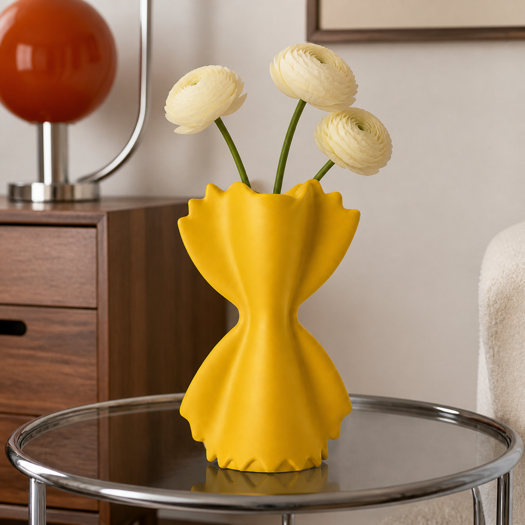 Farfalle Pasta Vase - Yellow