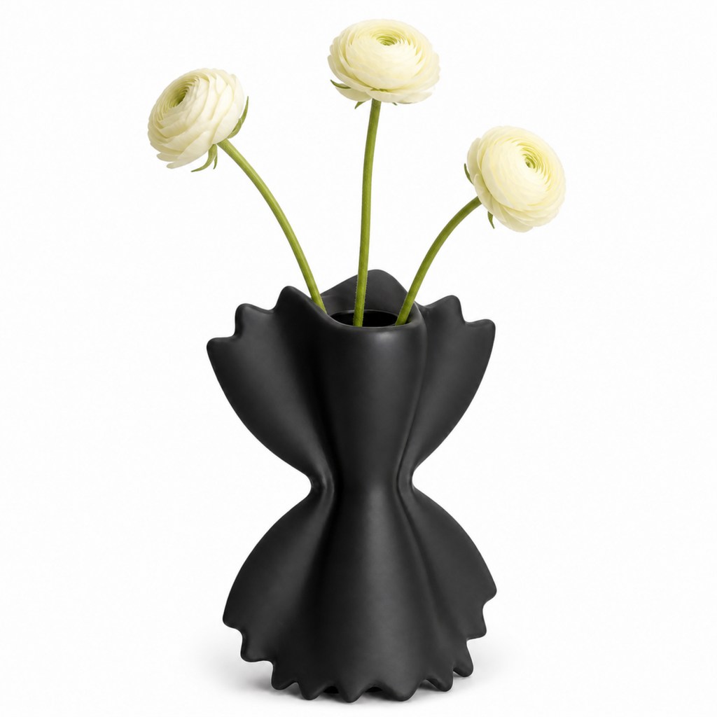 Farfalle Pasta Vase - Black