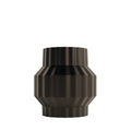 Fiastra Ferrara Kitchen Utensil Holder 16 cm - Black - ferrara zwart vooraanzicht 1