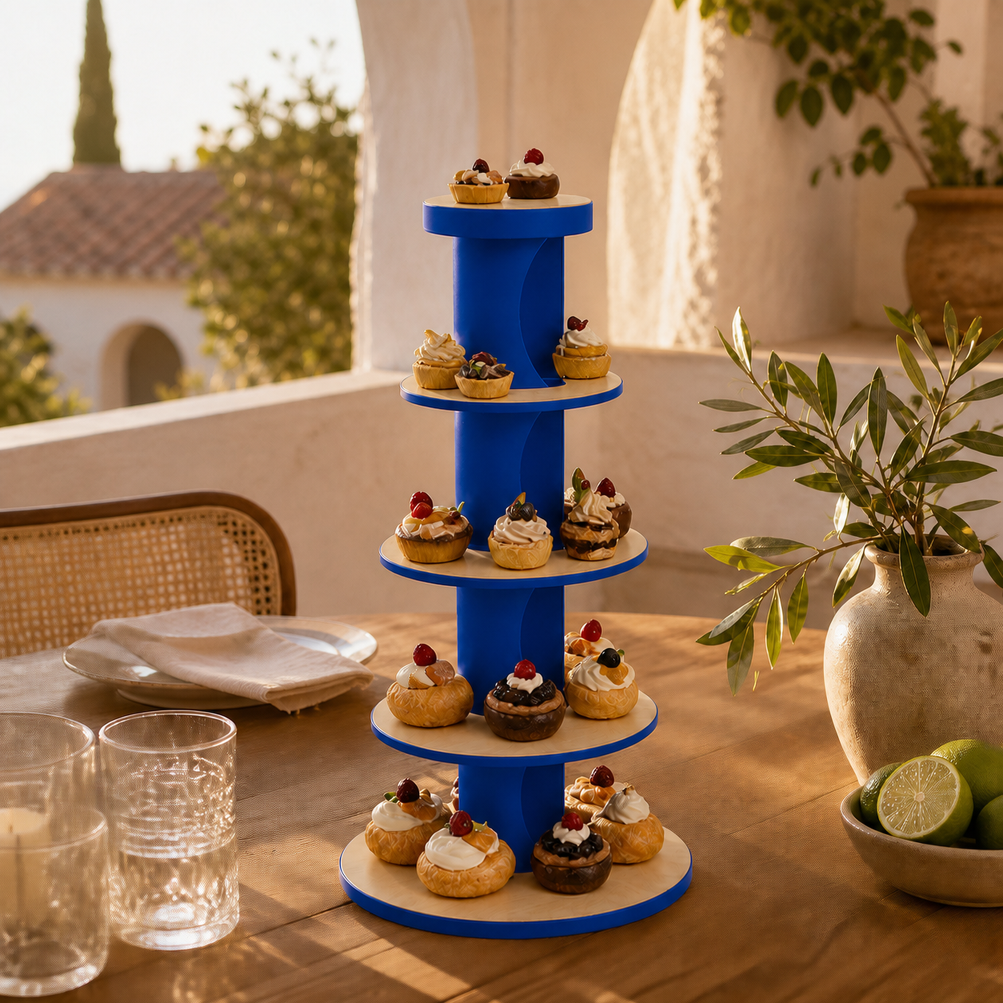 Fiastra etagere 5 etages - Royal Blue