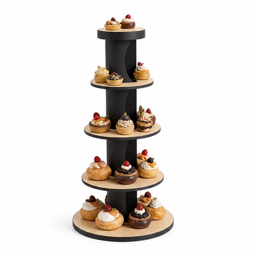 Fiastra etagere 5 etages - Black