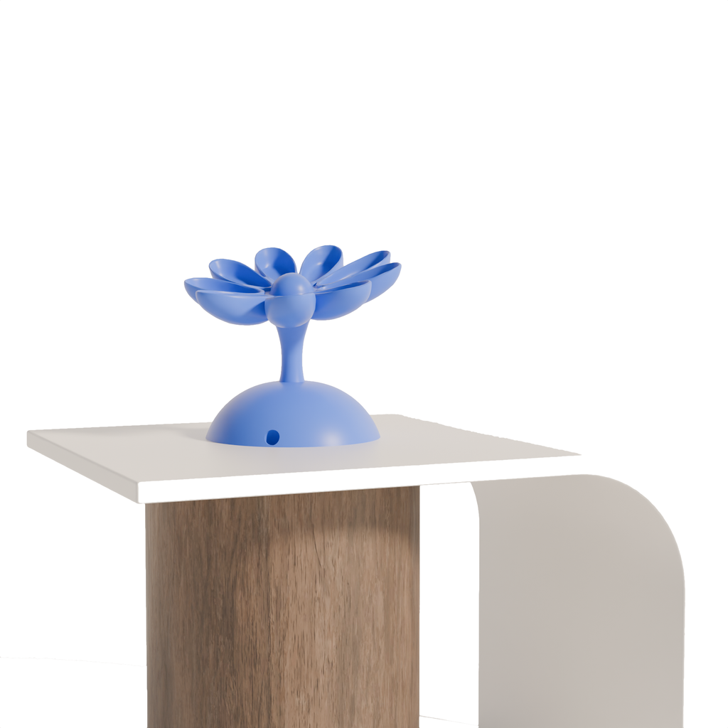 Fiastra Flora Key Holder - Blue - flora blauw sfeerbeeld sokkel 1