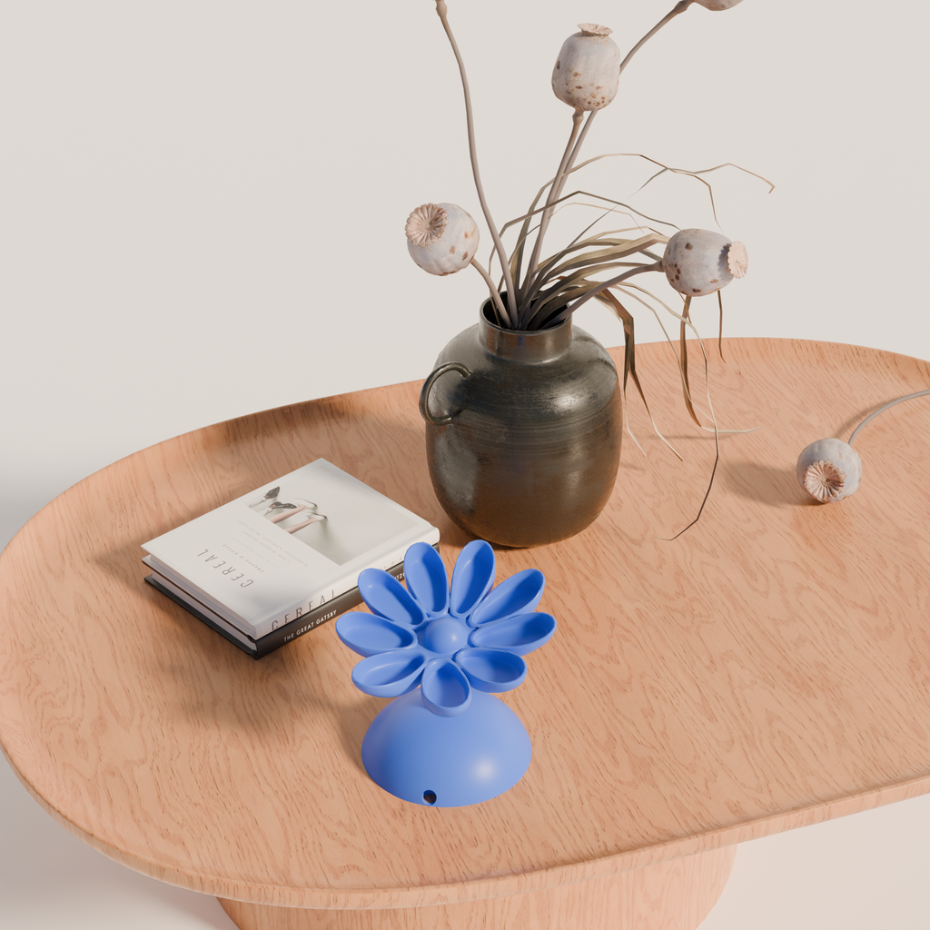 Fiastra Flora Key Holder - Blue - flora blauw sfeerbeeld tafel 2