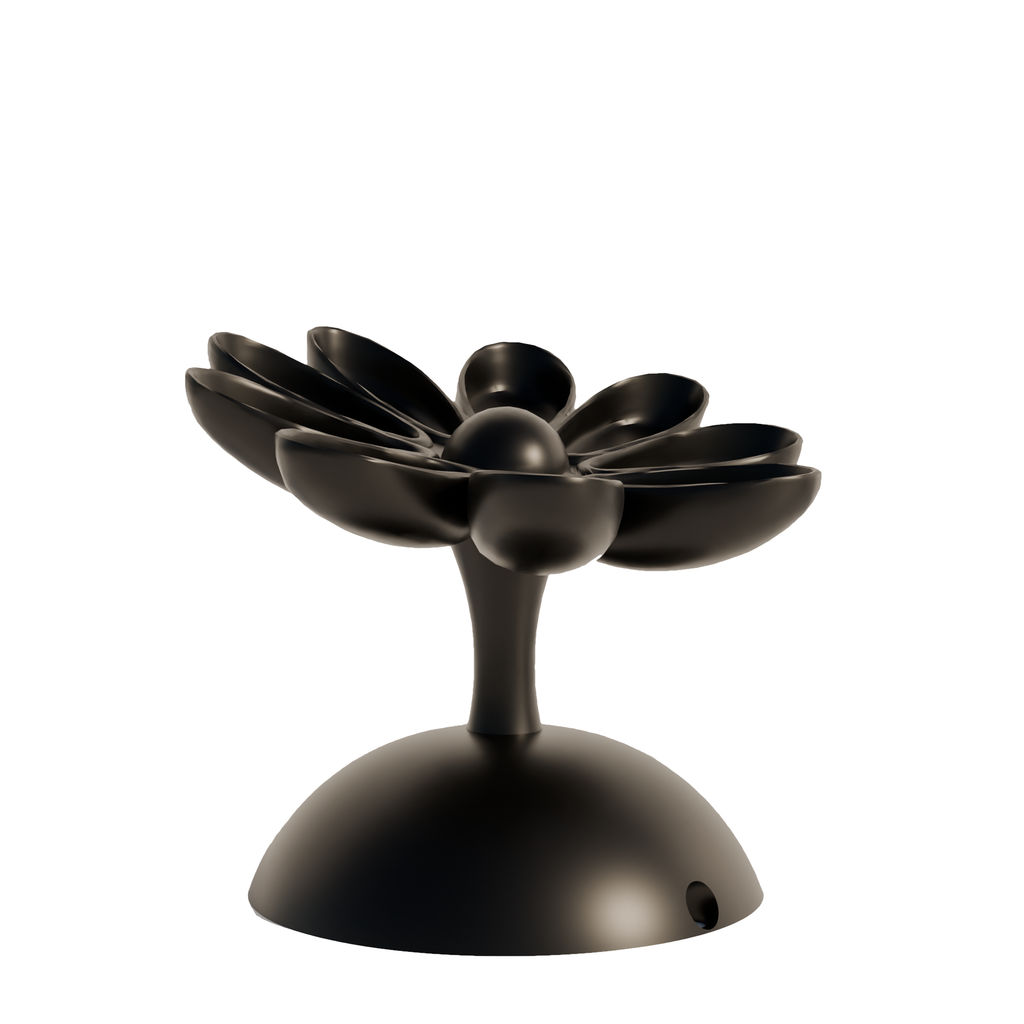 Fiastra Flora Key Holder - Black - flora zwart vooraanzicht 1