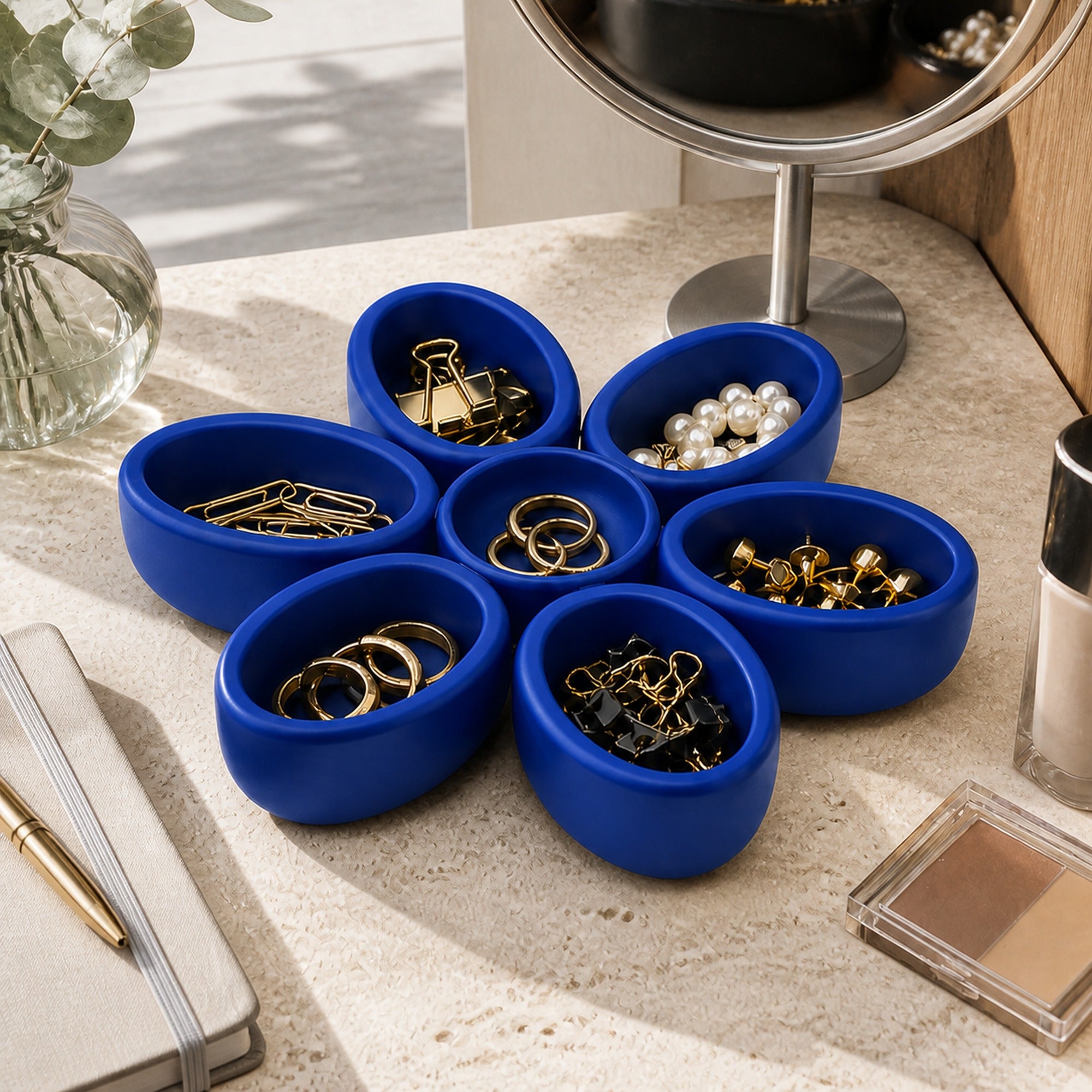 Flower large organizer - Royal Blue
