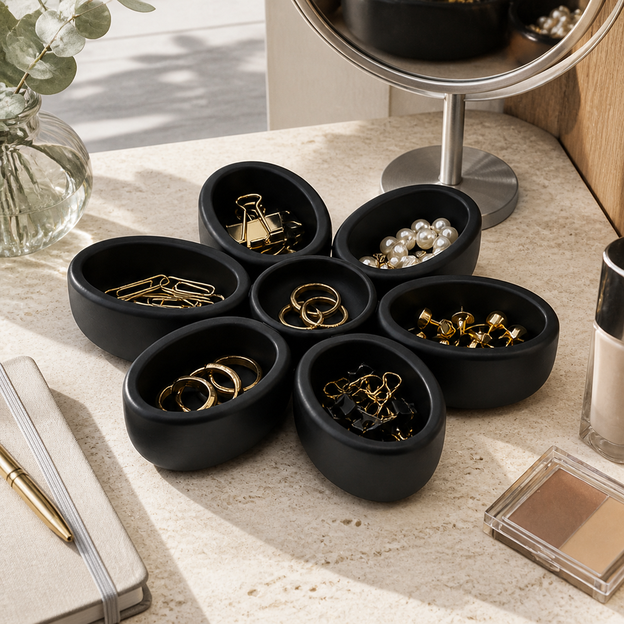 Flower large organizer - Black