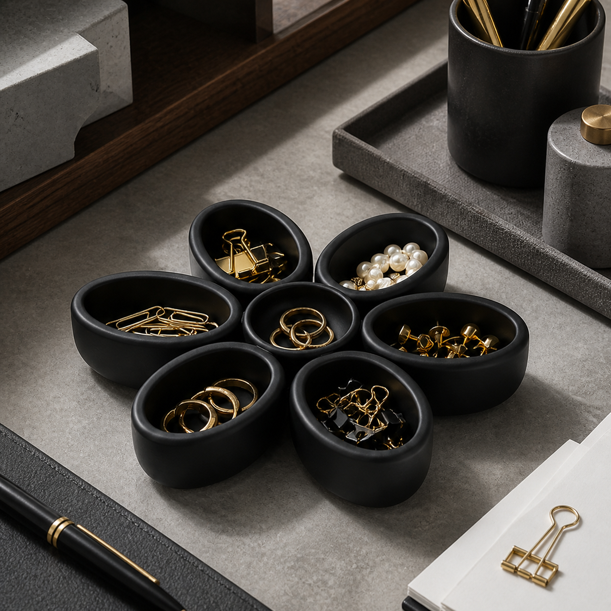 Flower large organizer - Black