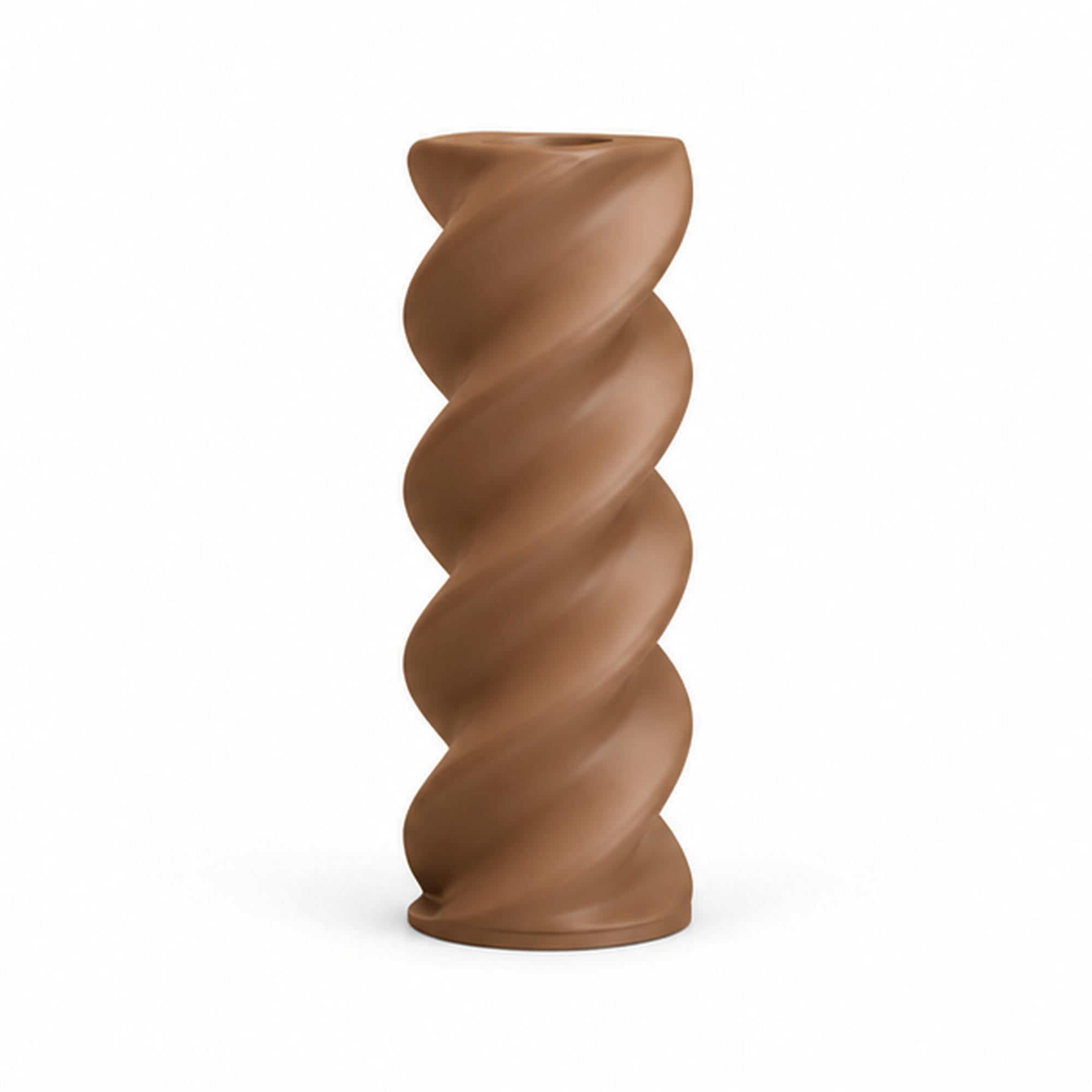 Fusilli Pasta Vase - Brown