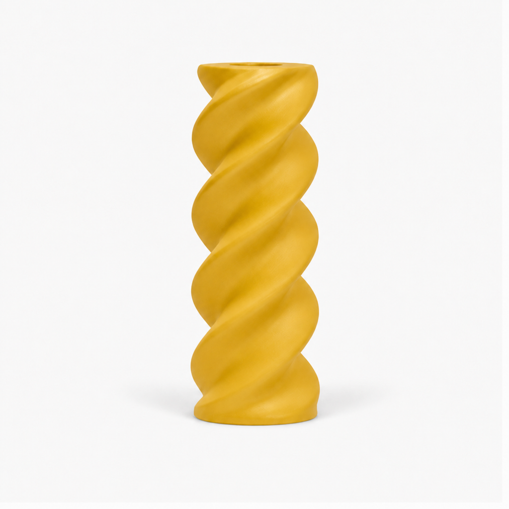 Fusilli Pasta Vase - Yellow