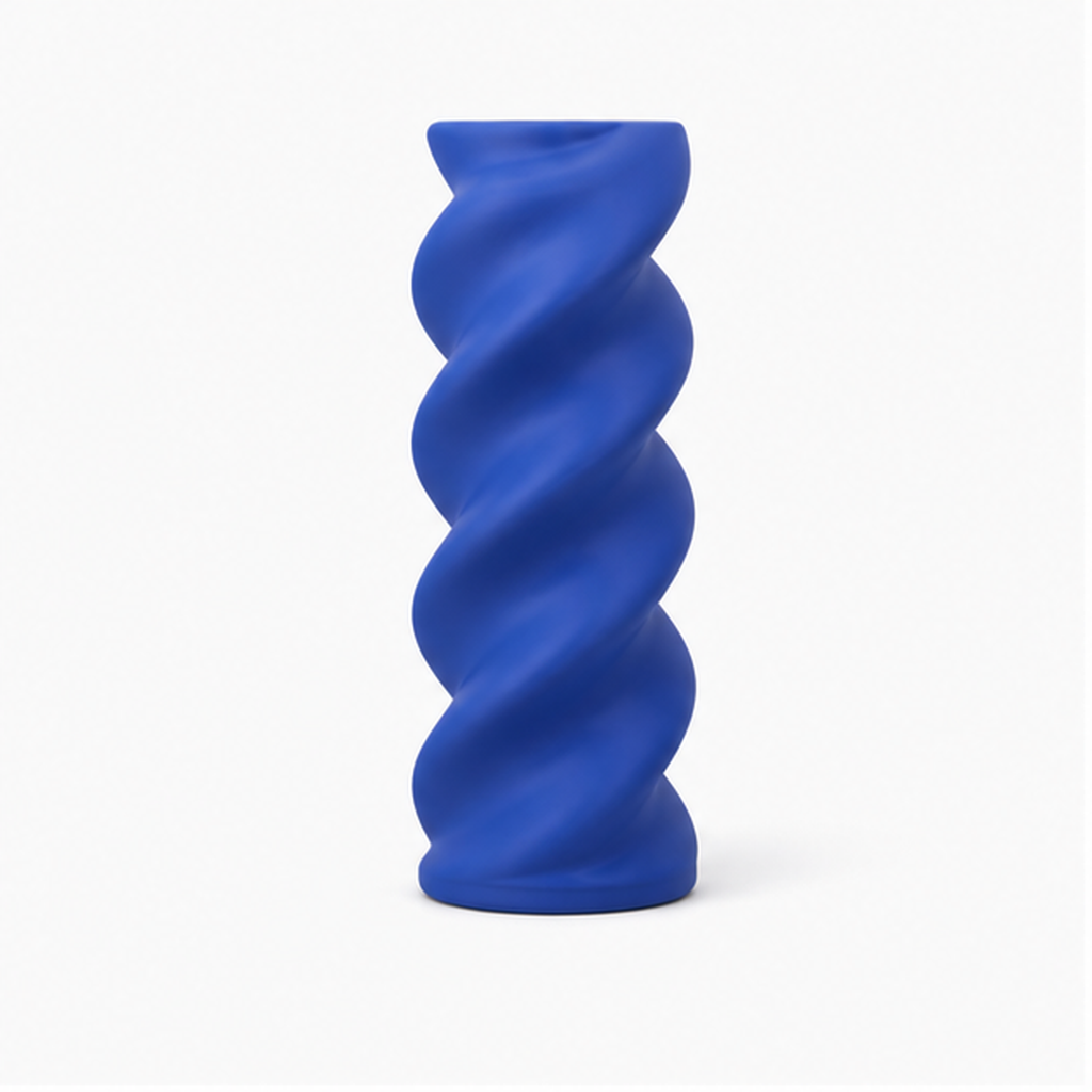 Fusilli Pasta Vase - Royal Blue