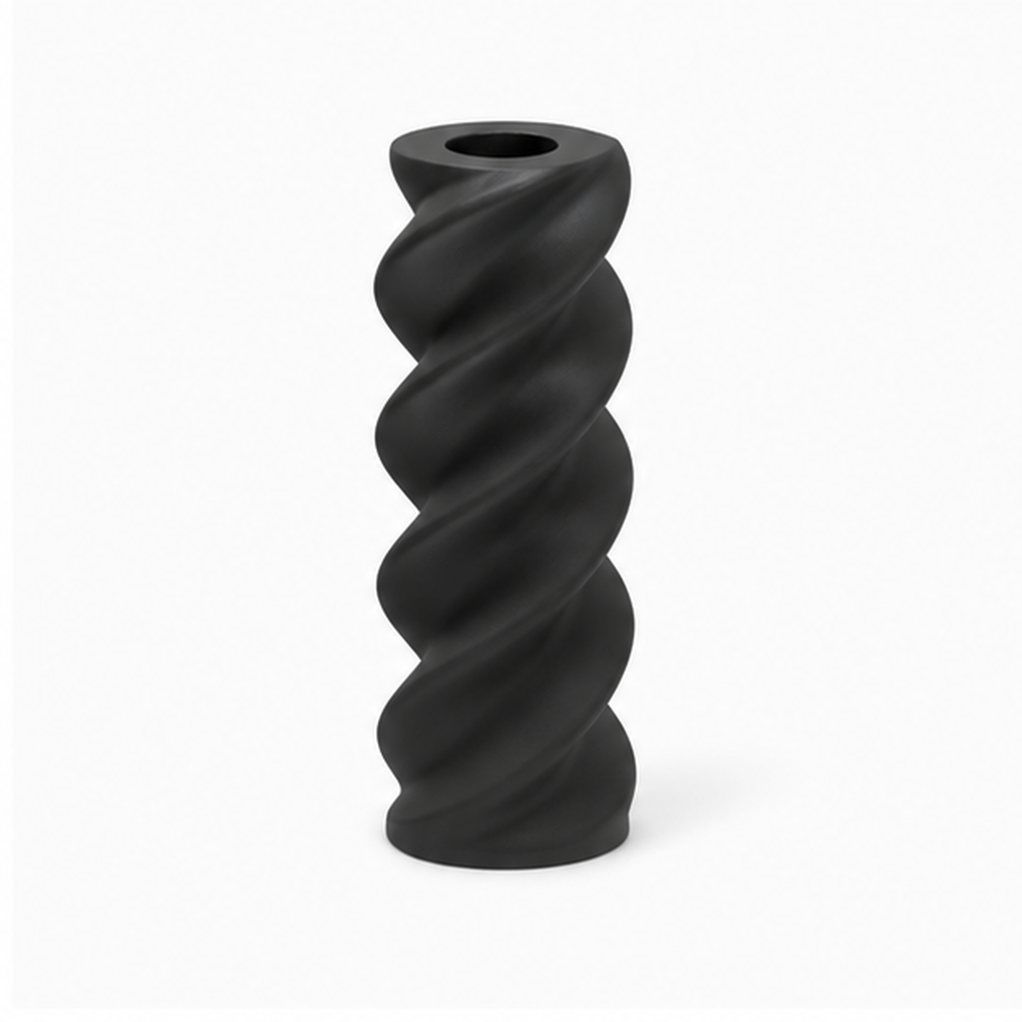 Fusilli Pasta Vase - Black