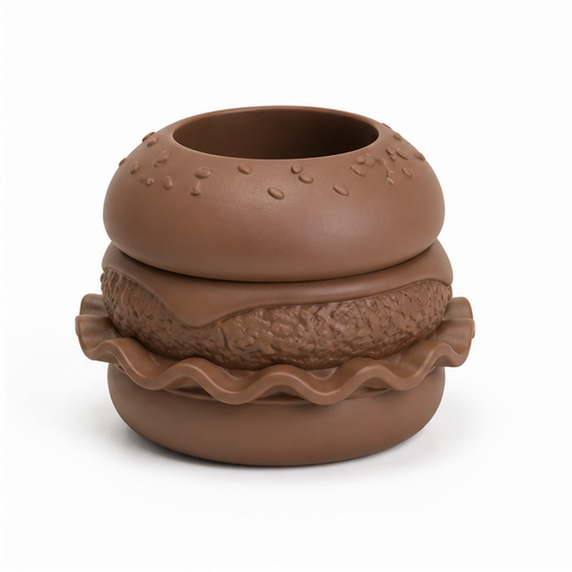 Hamburger Desk Organizer - Brown