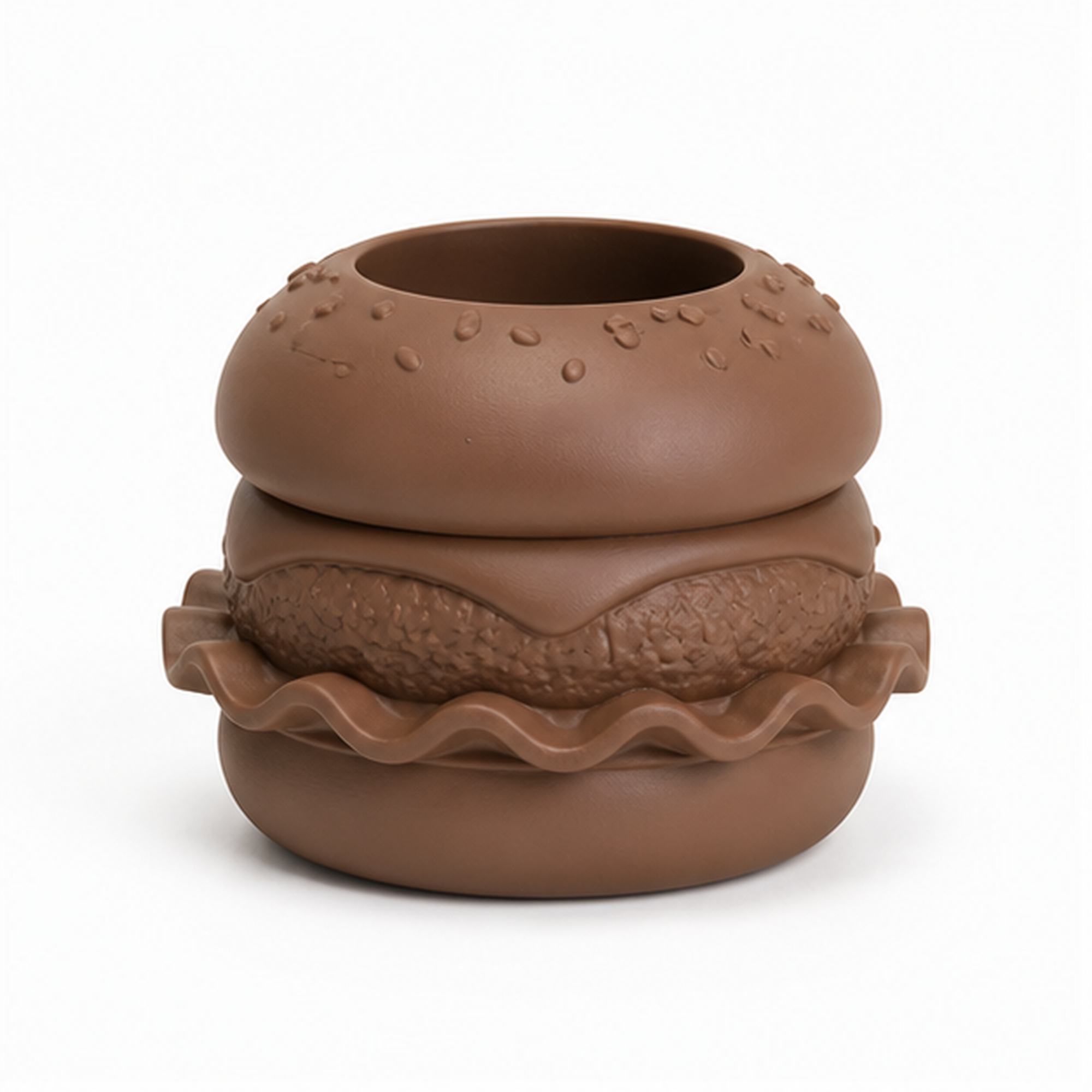 Hamburger Desk Organizer - Brown