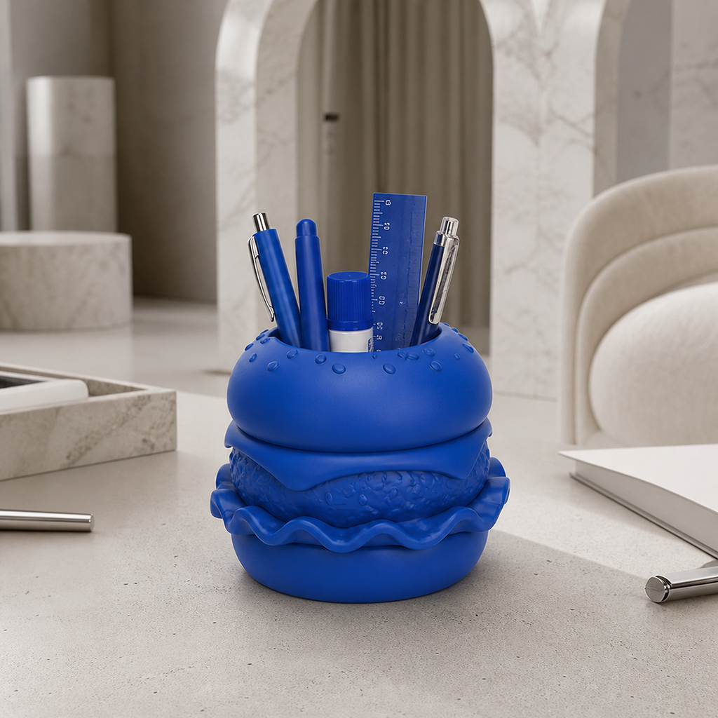 Hamburger Desk Organizer - Royal Blue