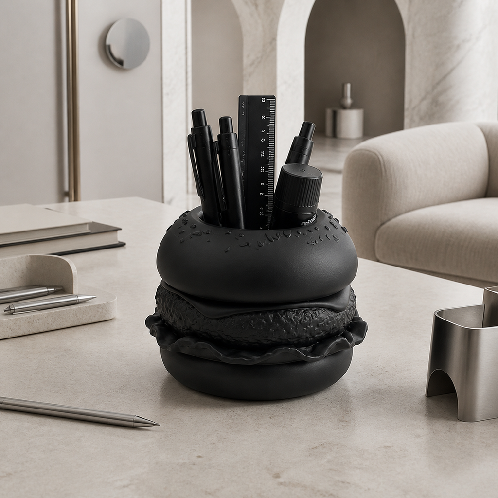Hamburger Desk Organizer - Black