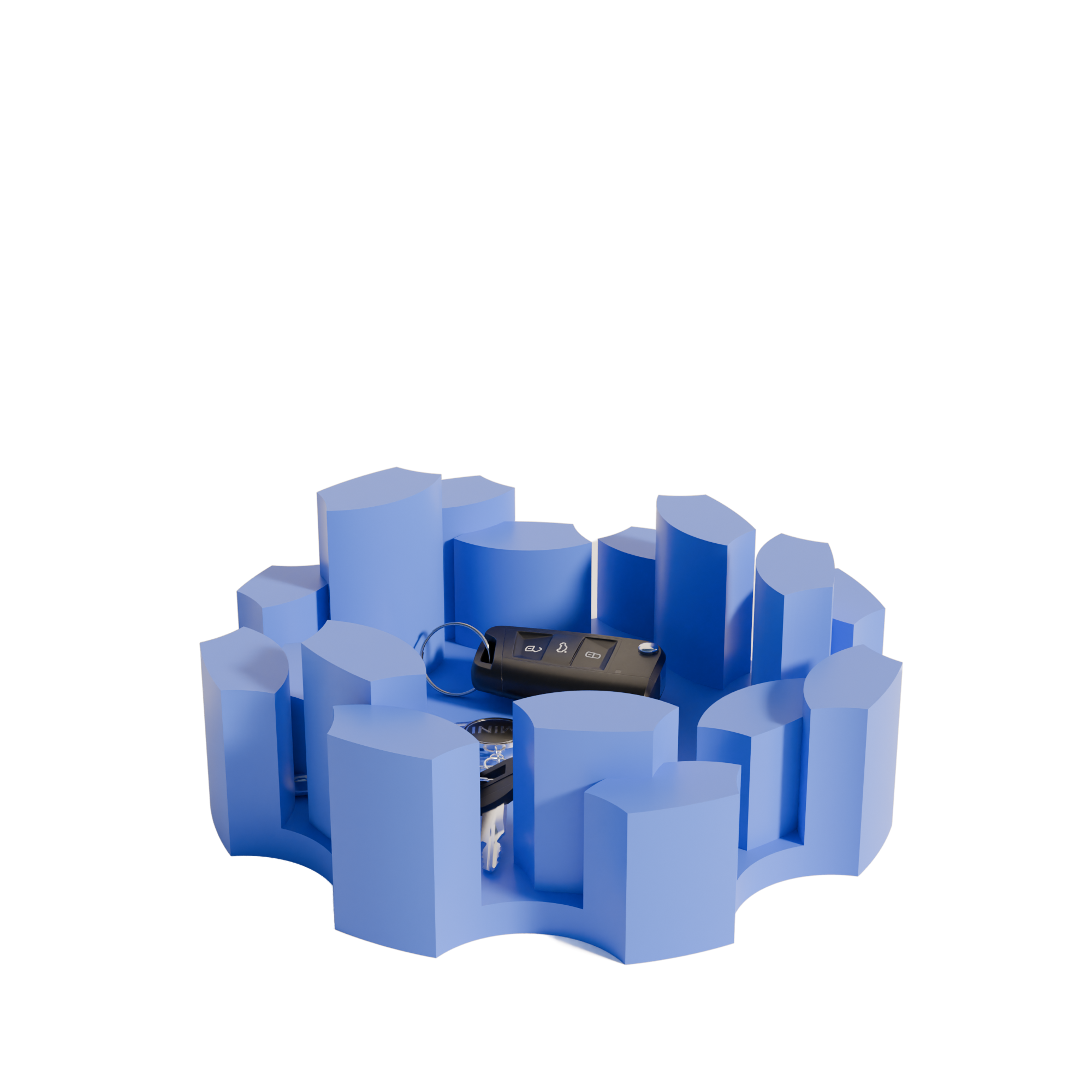 Fiastra Marova Key Organizer - Blue - marova blauw met sleutels 1