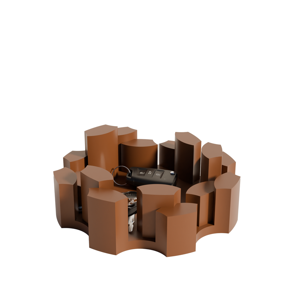 Fiastra Marova Key Organizer - Brown - marova bruin met sleutels 1