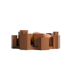 Fiastra Marova Fruit Bowl - Brown - marova fruitschaal bruin met fruit 1