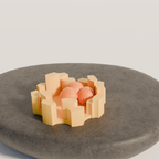 Fiastra Marova Fruit Bowl - Yellow - marova fruitschaal geel sfeerbeeld sokkel 2