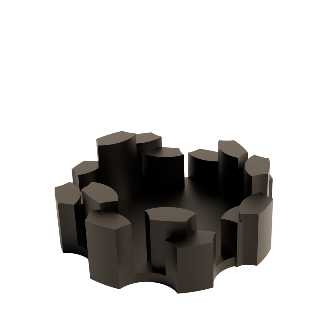 Fiastra Marova Fruit Bowl - Black - marova fruitschaal zwart studio 2