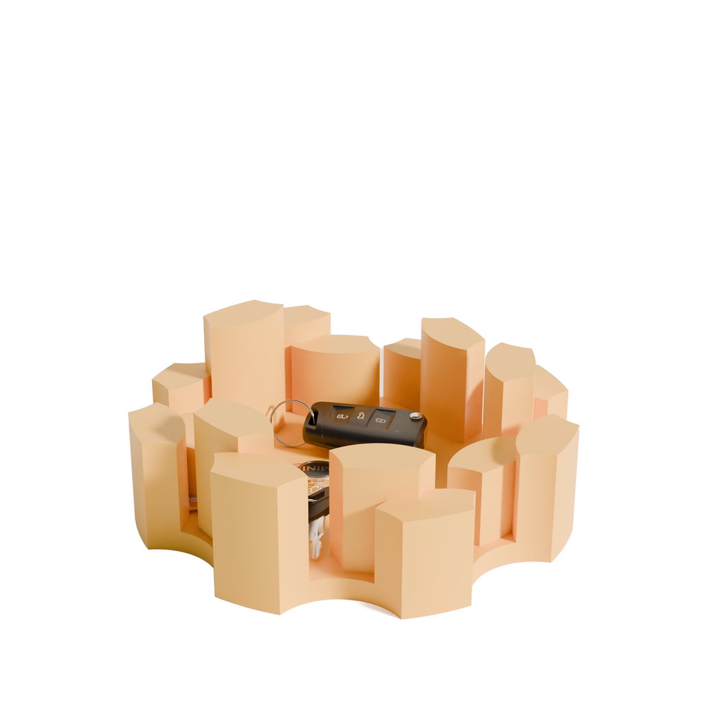 Fiastra Marova Key Organizer - Yellow - marova geel met sleutels 1