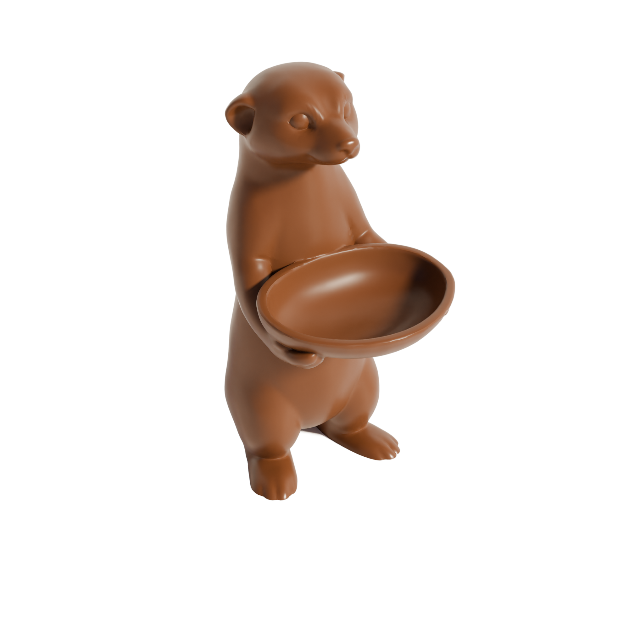 Fiastra Meerkat Key Holder - Brown - meerkat bruin studio 2