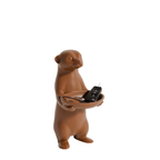 Fiastra Meerkat Key Holder - Brown - meerkat bruin studio 3