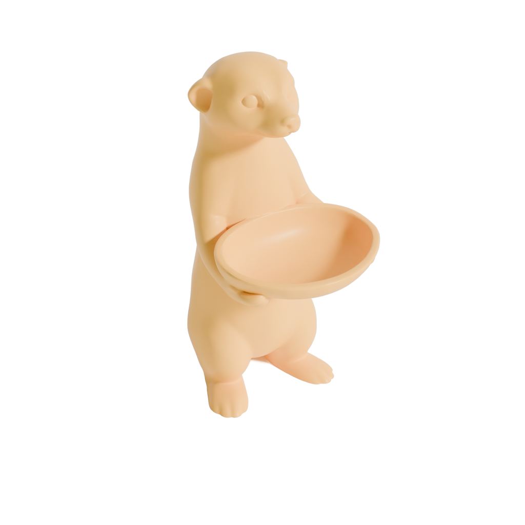 Fiastra Meerkat Key Holder - Yellow - meerkat geel studio 2
