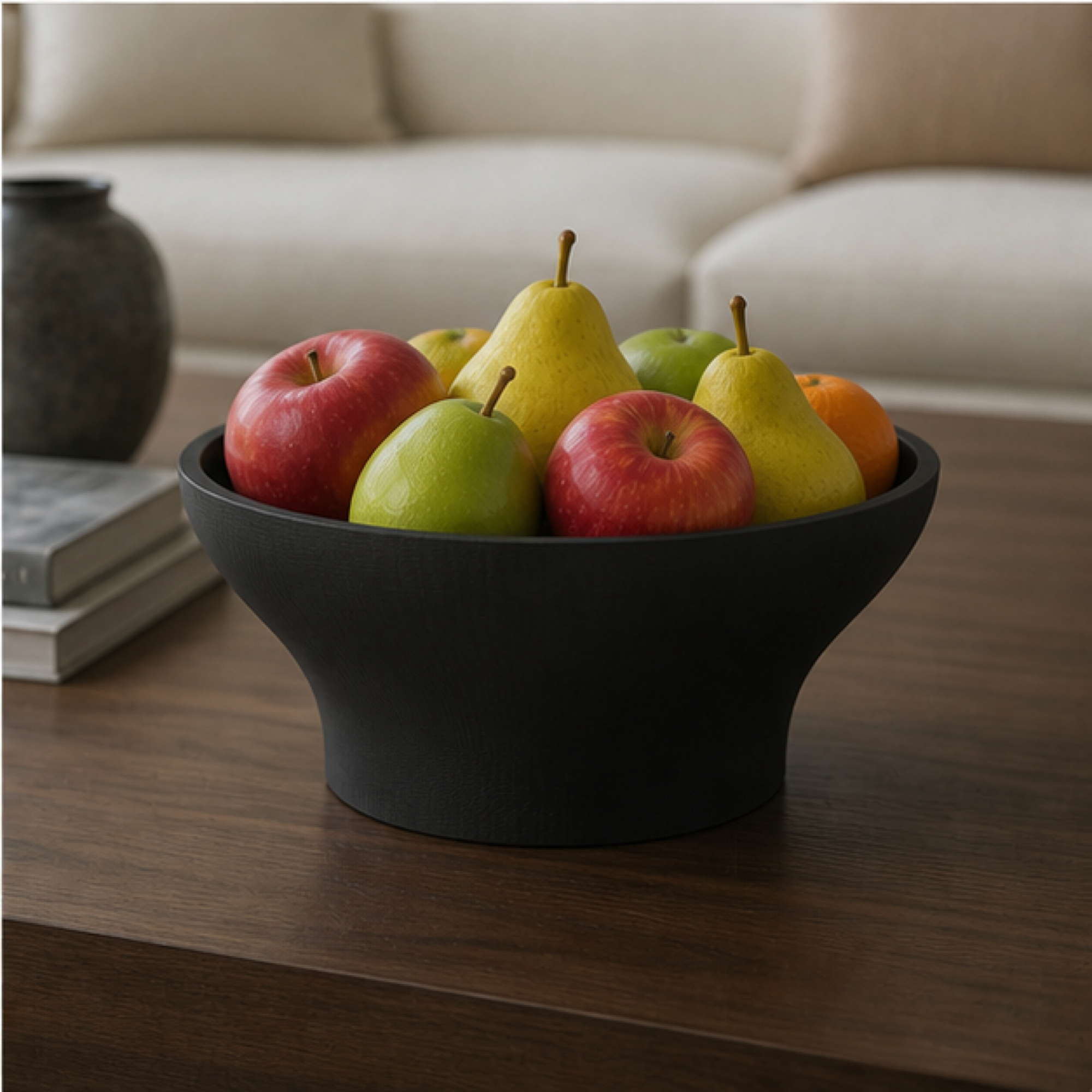 Modena Fruit Bowl - Black