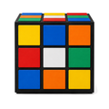 Retro Cube Coffee Table – multicolor front view