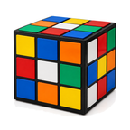 Retro Cube Coffee Table – multicolor low angle studio