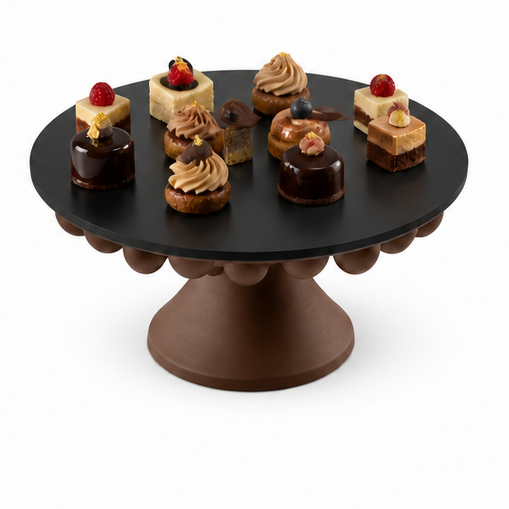 Numana Cake Stand (plexiglas) - Brown