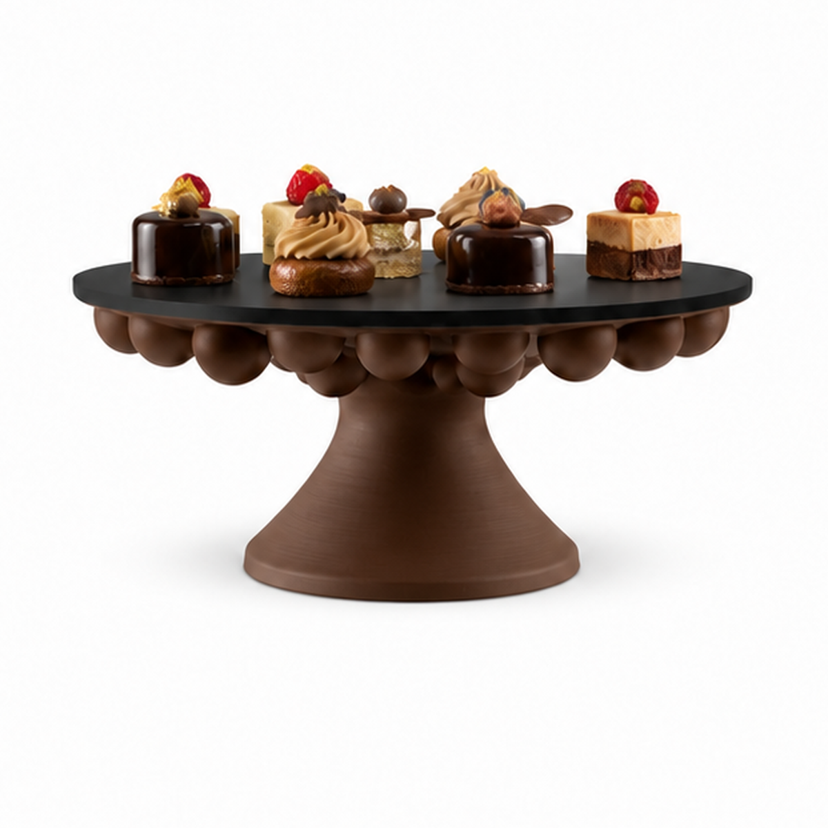 Numana Cake Stand (plexiglas) - Brown