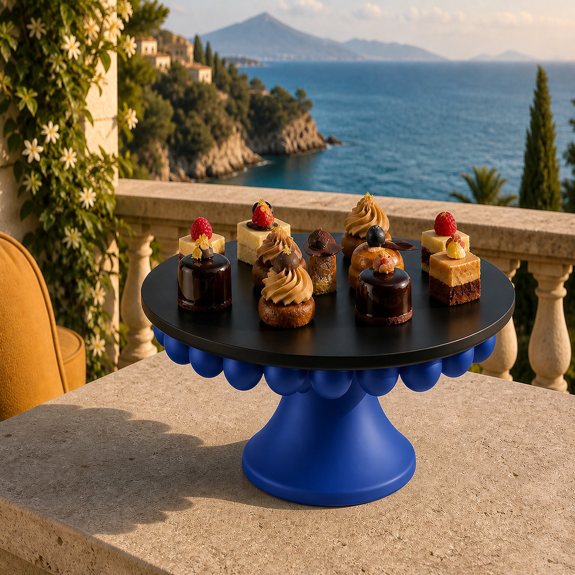 Numana Cake Stand (plexiglas) - Royal Blue