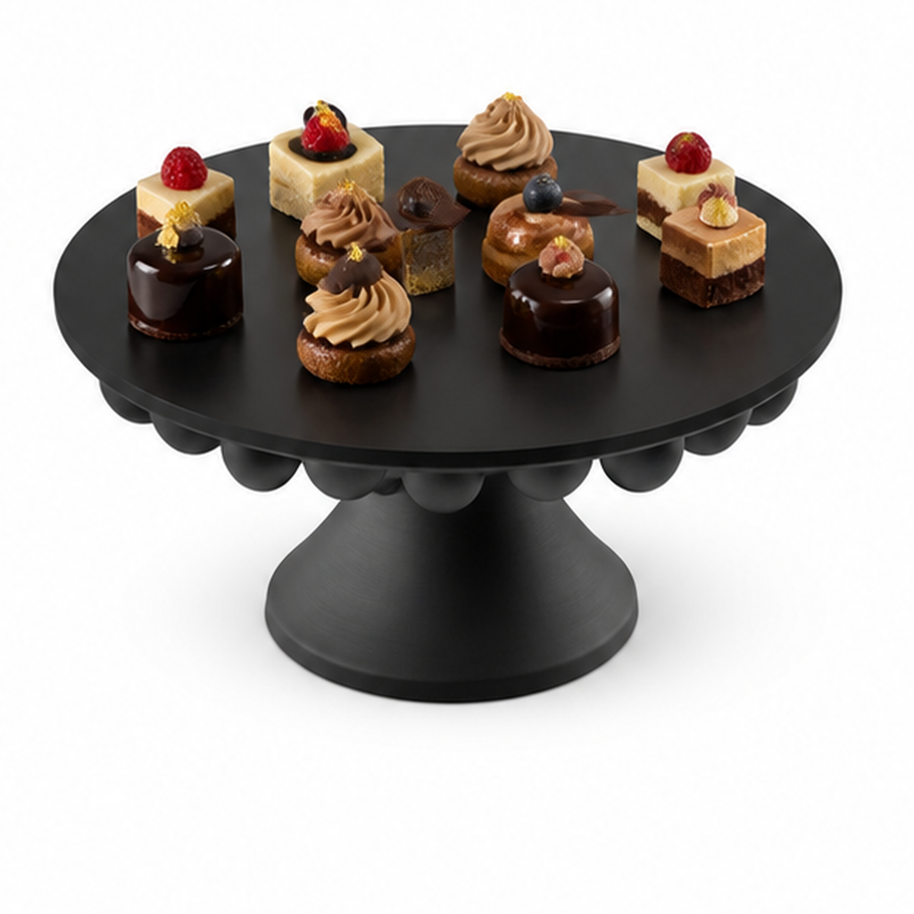 Numana Cake Stand (plexiglas) - Black