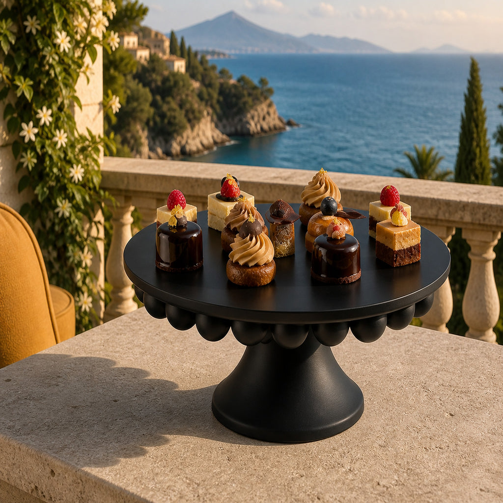 Numana Cake Stand (plexiglas) - Black