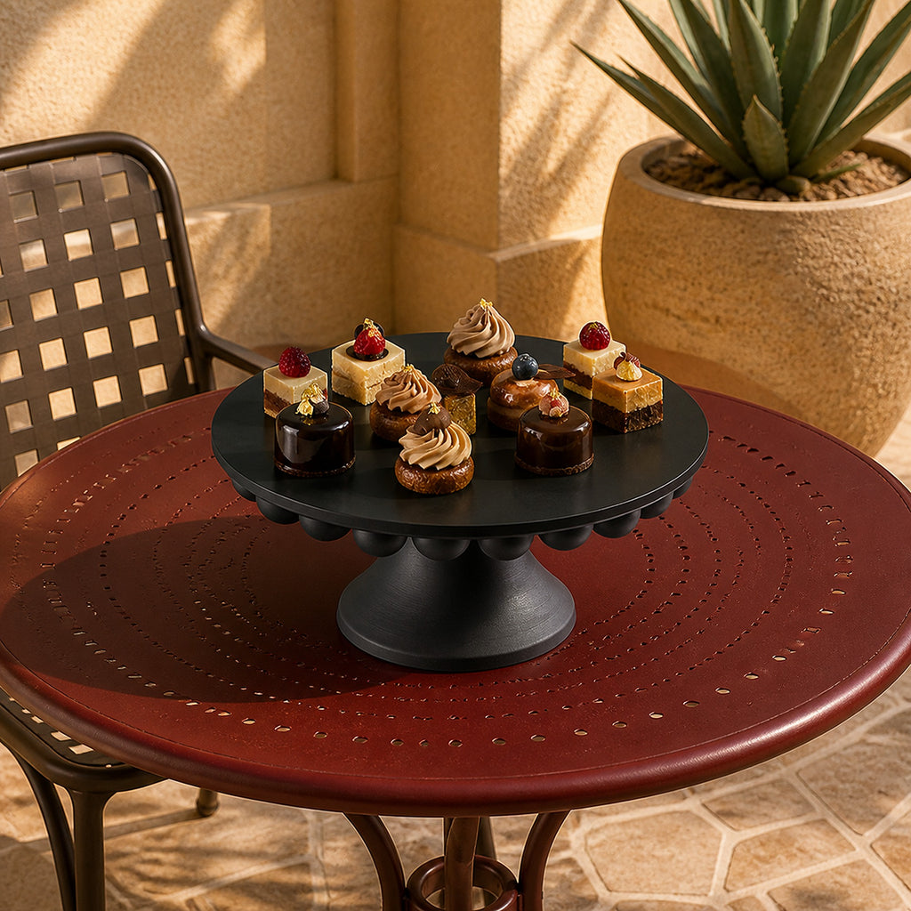 Numana Cake Stand (plexiglas) - Black