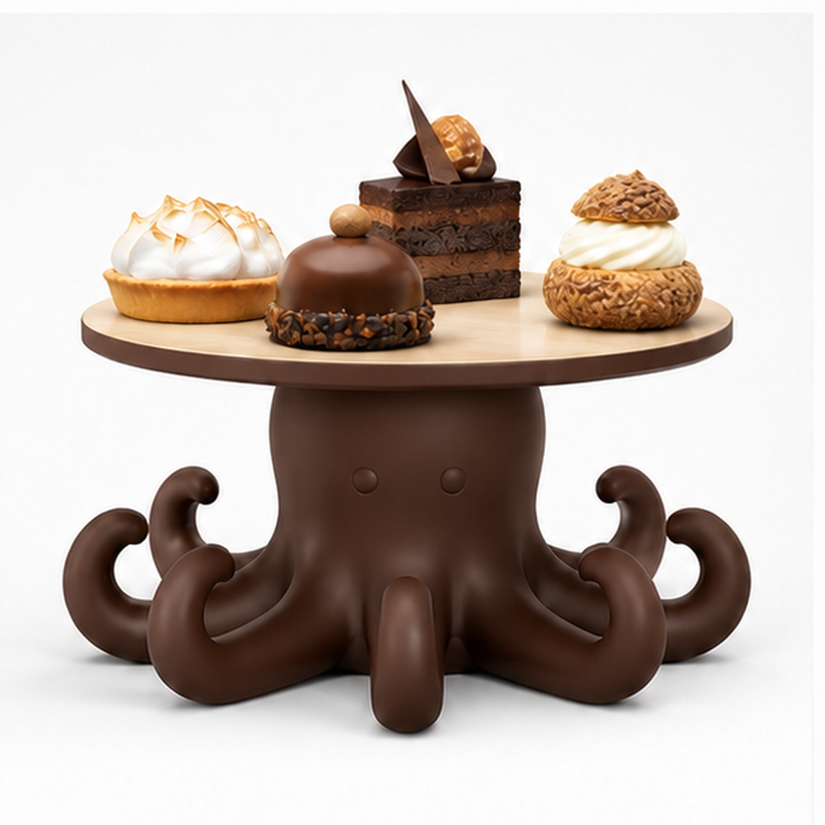 Octopus Cake Stand - Brown