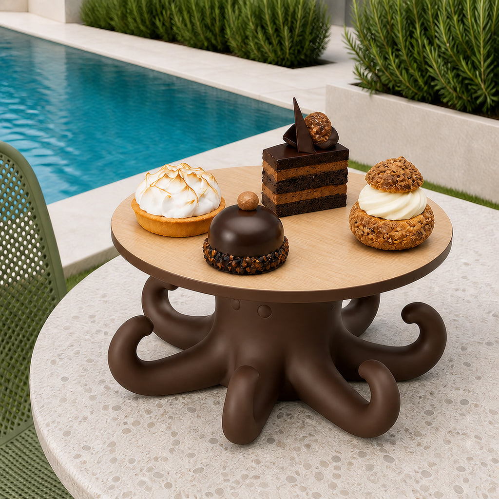 Octopus Cake Stand - Brown
