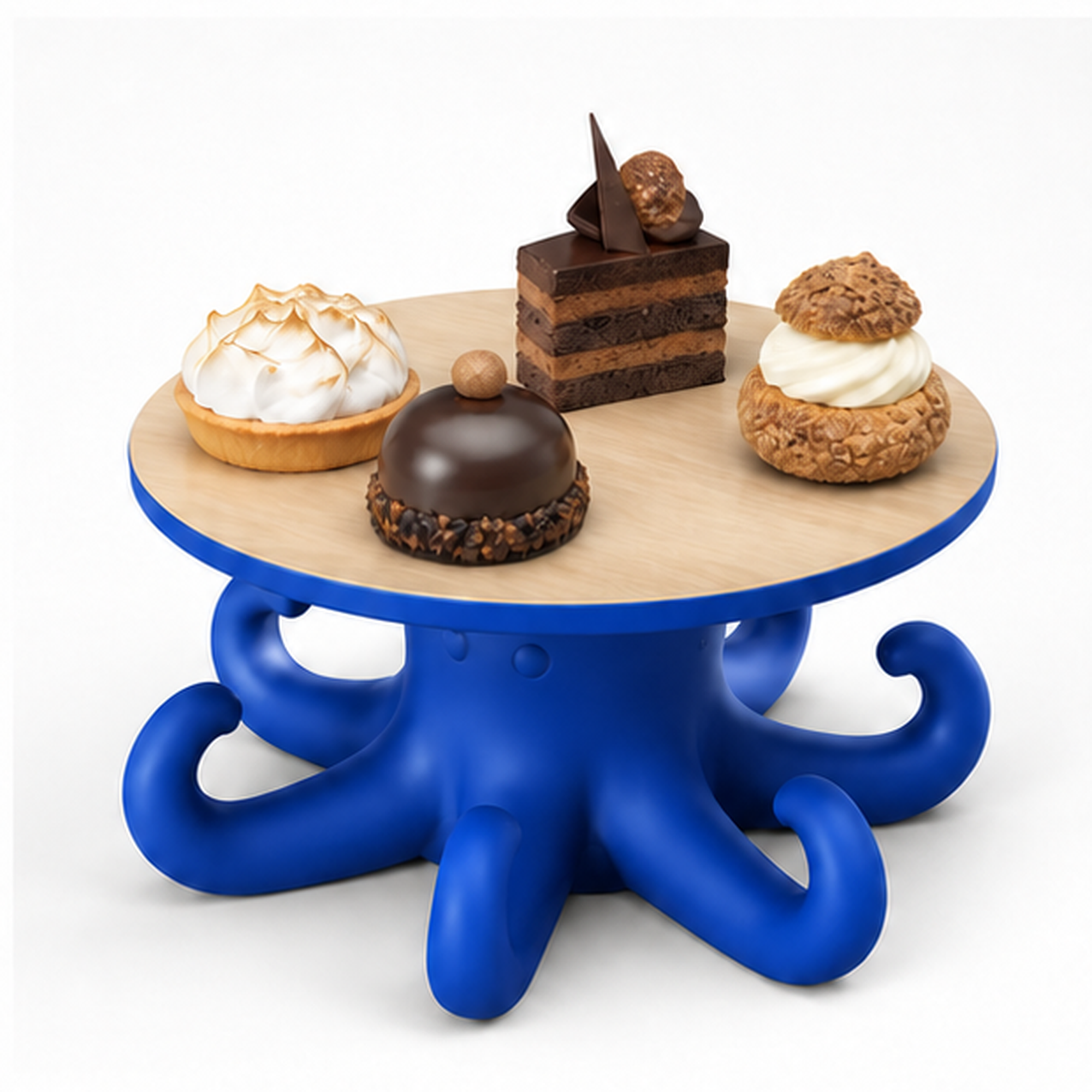 Octopus Cake Stand - Royal Blue