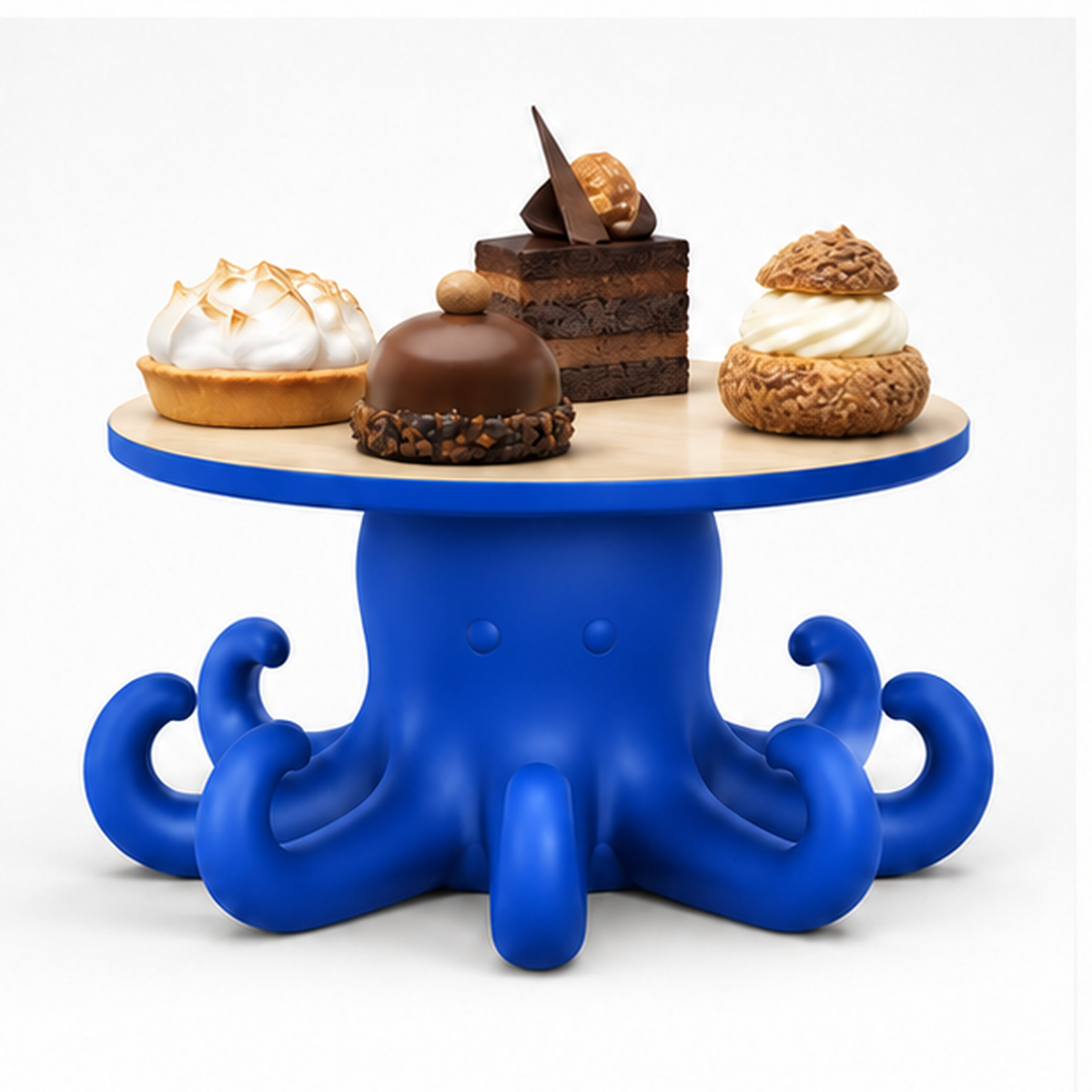 Octopus Cake Stand - Royal Blue
