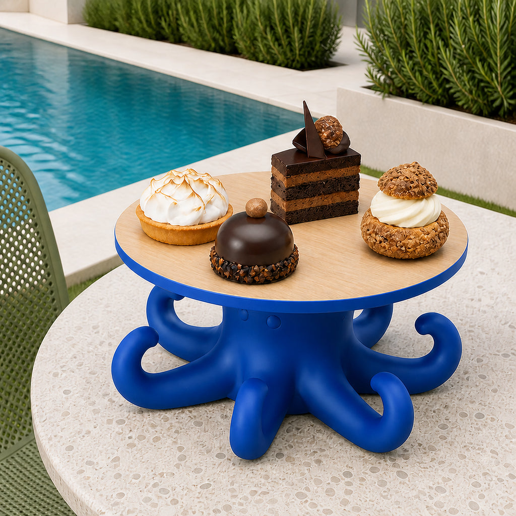 Octopus Cake Stand - Royal Blue