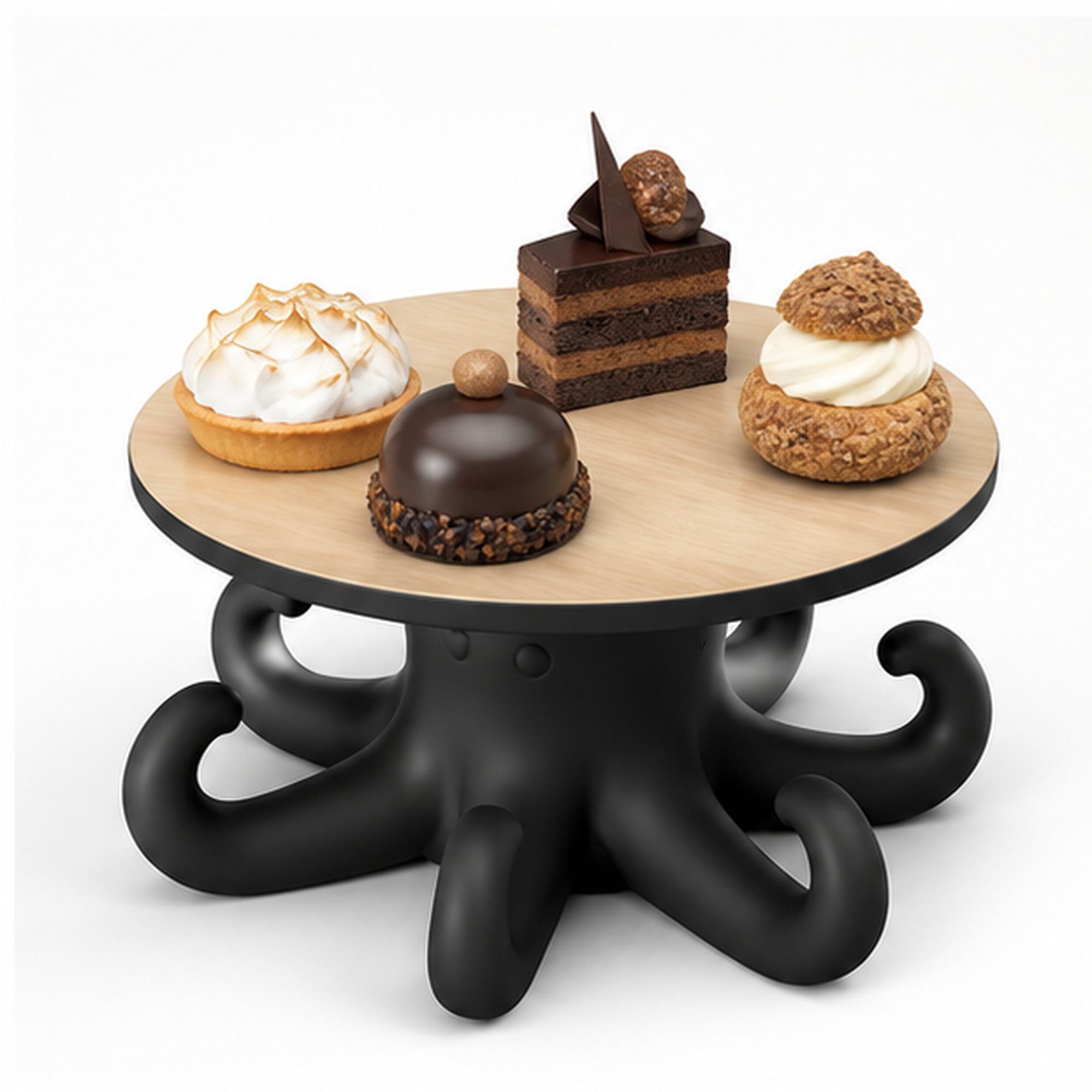 Octopus Cake Stand - Black