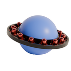 Fiastra Orbit Nespresso Capsule Holder - Blue - orbit blauw schuin vooraanzicht 1