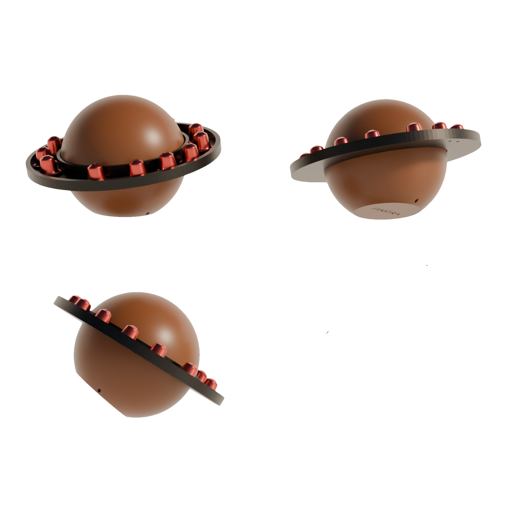 Fiastra Orbit Nespresso Capsule Holder - Brown - orbit bruin meerdere aanzichten 1